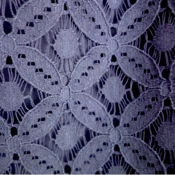 Bcbgeneration navy blue lace off shoulder mini dress Sz S - Picture 9 of 14